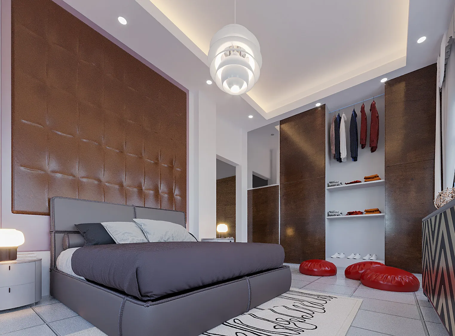 Modern bedroom interior design